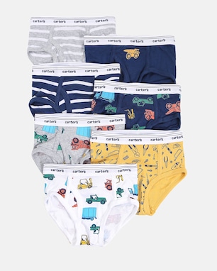 Kit cueca Carter's infantil menino caminhão 7 peças - Multicor