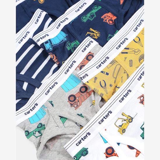 Kit cueca Carter's infantil menino caminhão 7 peças - Multicor