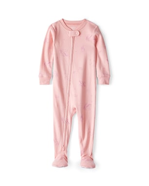 Macacão pijama infantil com pezinho unicórnio - rosa | Carter's