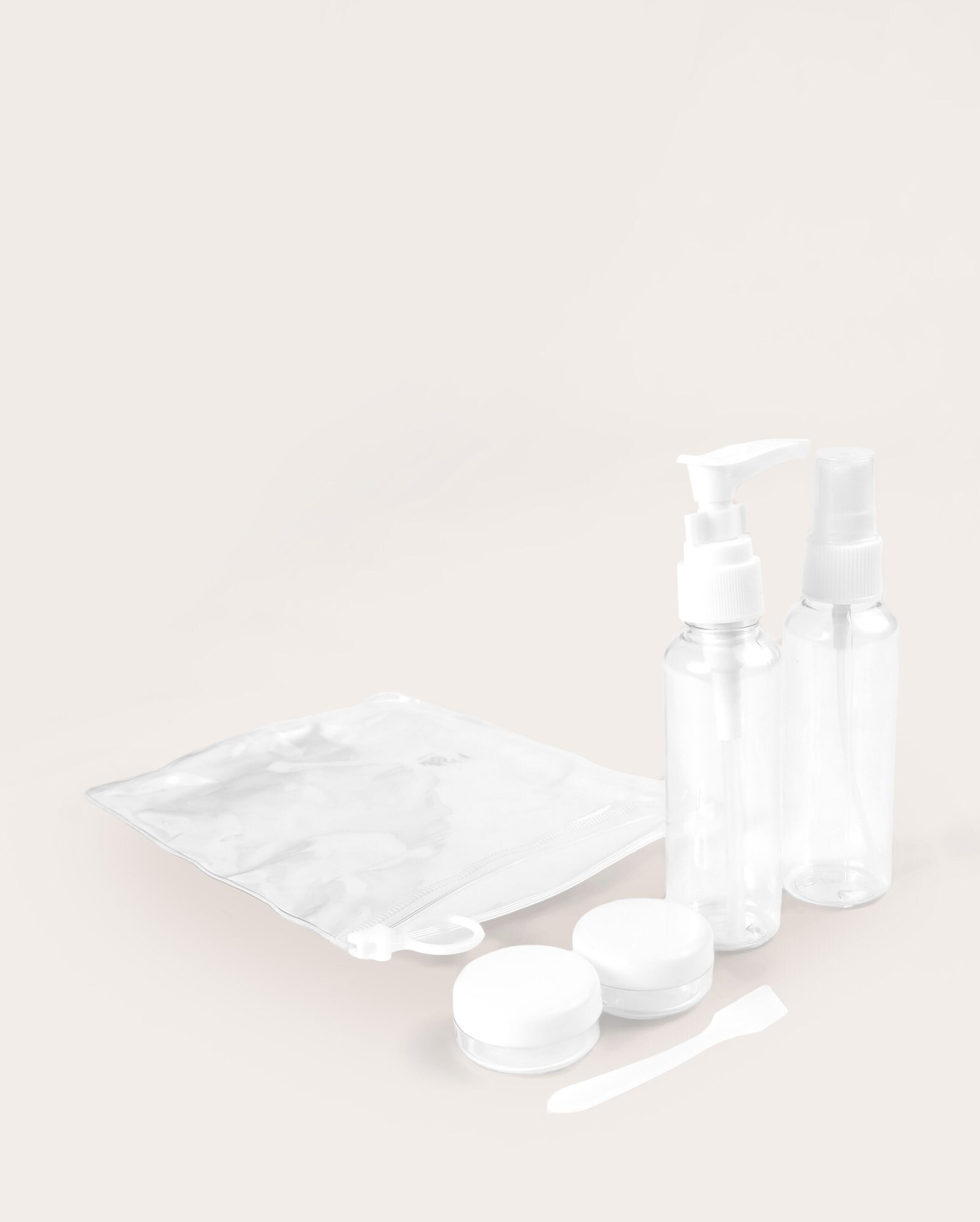 Kit frascos para viagem 4 peças - branco