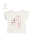Camiseta infantil arte - branca | Carter's