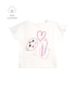 Camiseta Carter's infantil menina estampada - Branca