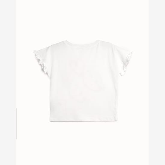 Camiseta Carter's infantil menina estampada - Branca