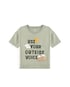 Camiseta infantil montanha - verde | Carter's