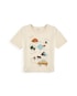 Camiseta infantil acampamento - bege | Carter's