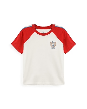 Camiseta infantil ursinho - branca | Carter's