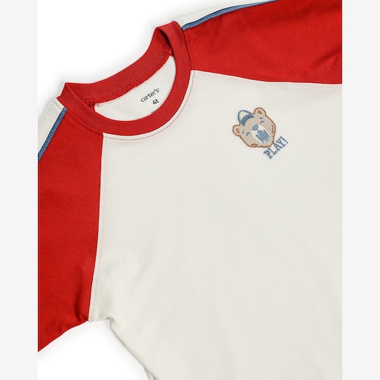 Camiseta infantil ursinho - branca | Carter's