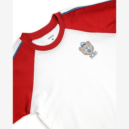 Camiseta infantil ursinho - branca | Carter's