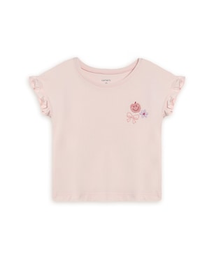 Camiseta infantil lacinho - rosa | Carter's
