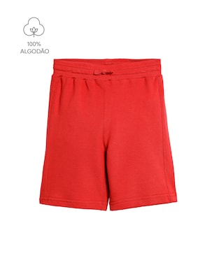 Bermuda infantil reta básica - vermelha | Carter's