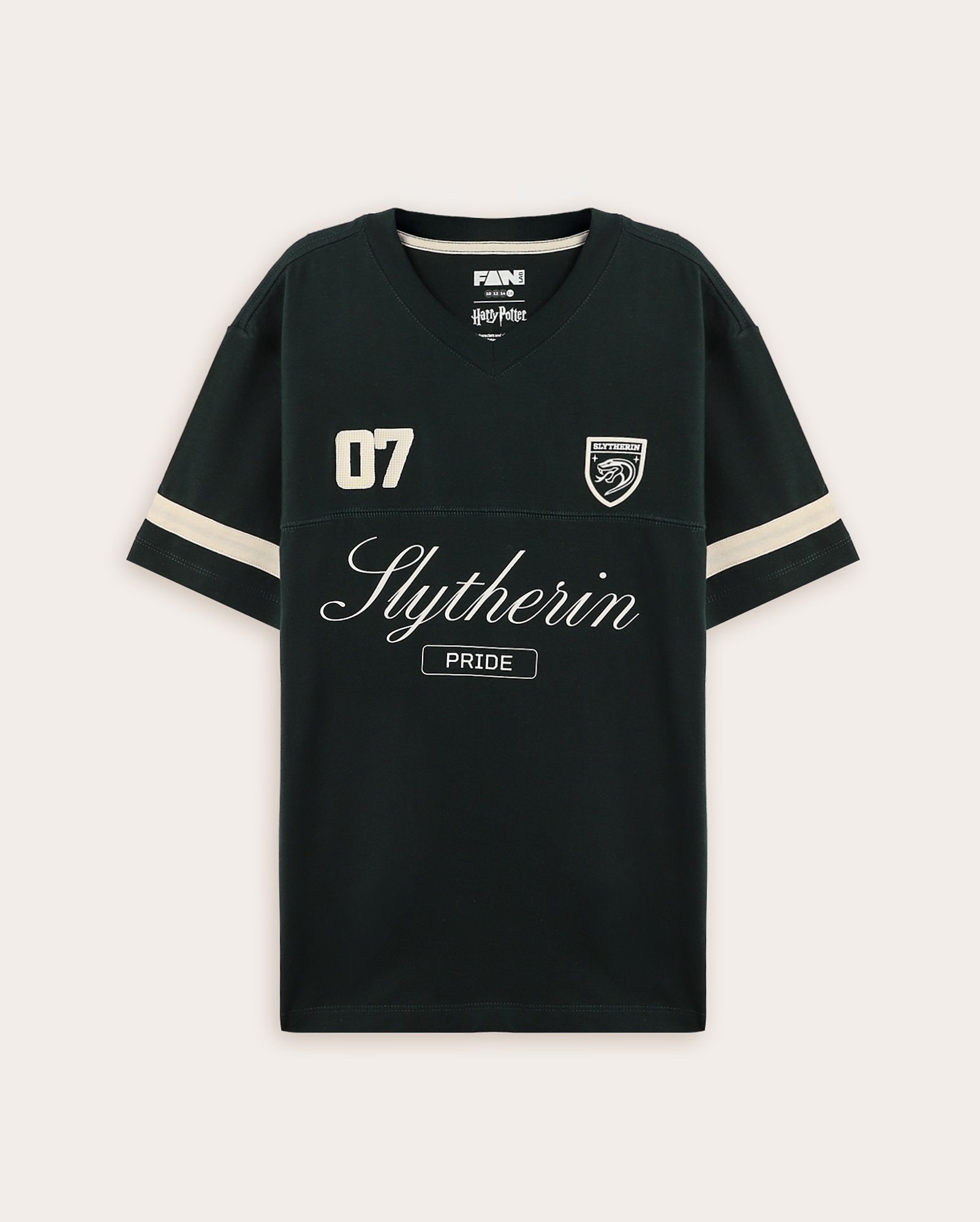 Camiseta infantil oversized Sonserina 10-16A - verde | FANLAB
