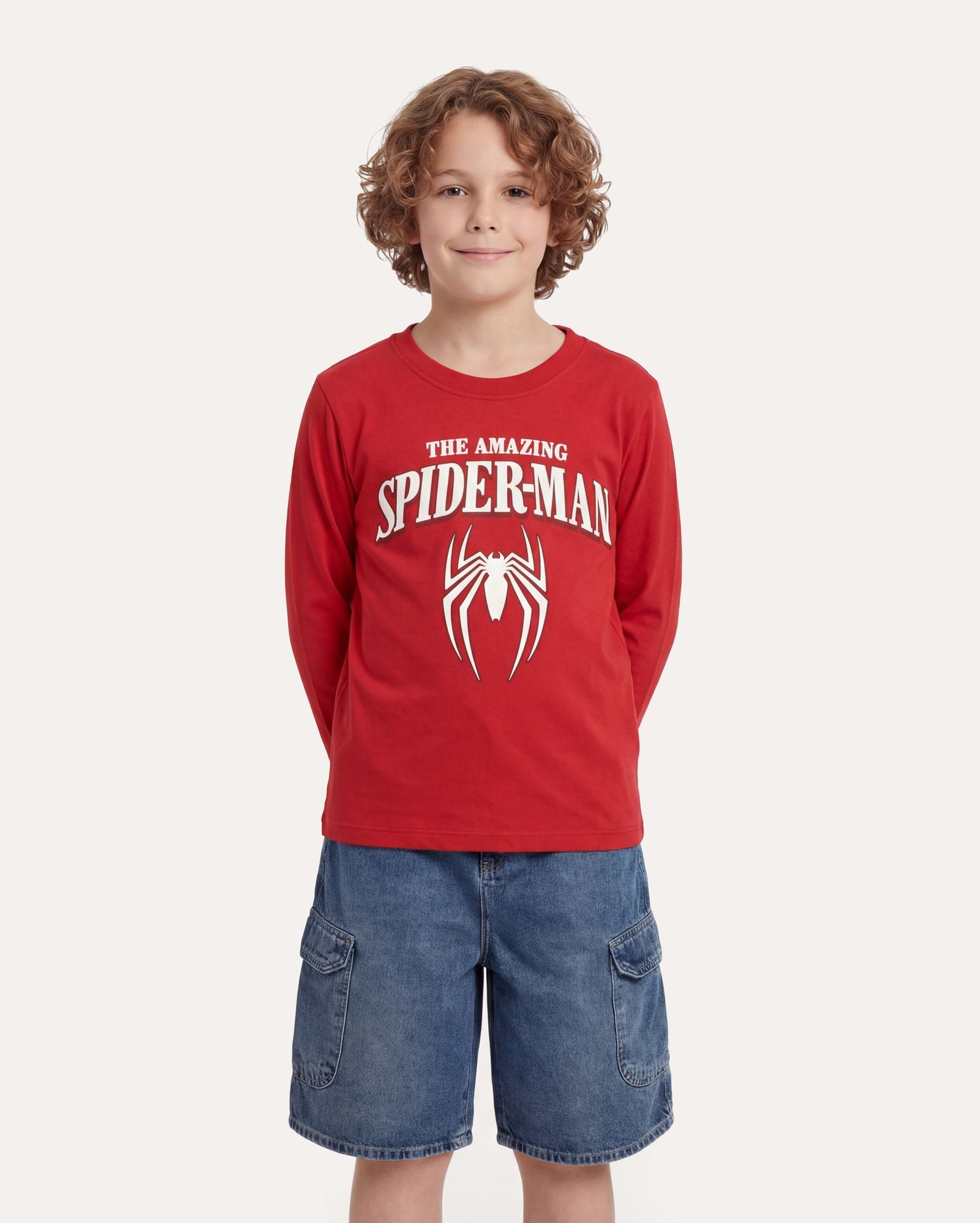Camiseta infantil regular Homem-Aranha 6-14A - vermelha | Marvel