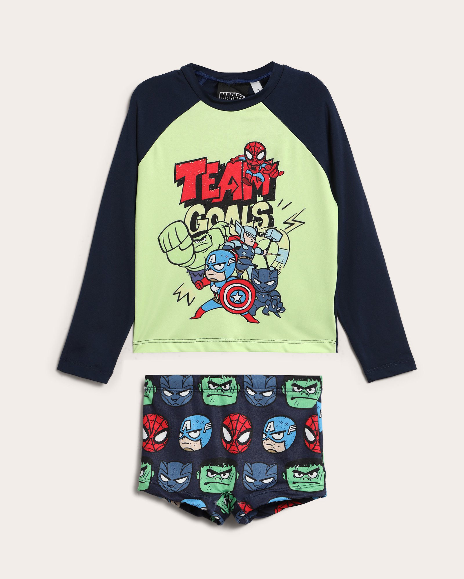 Conjunto de praia infantil Os Vingadores 1-4A - multicor | Marvel