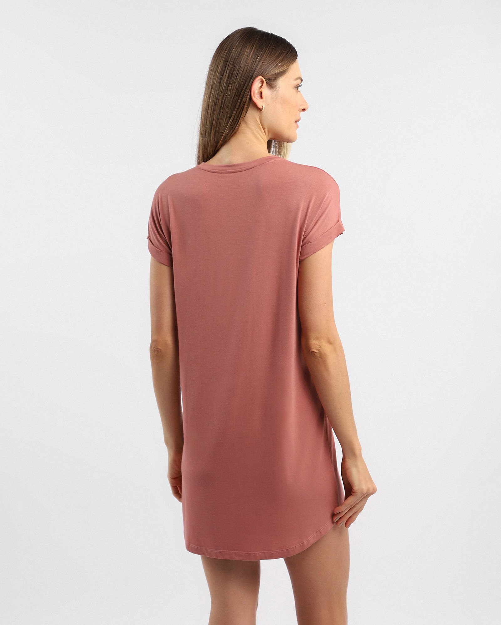 Riachuelo | Camisola curta reta em modal Cápsula Menopausa - rosa