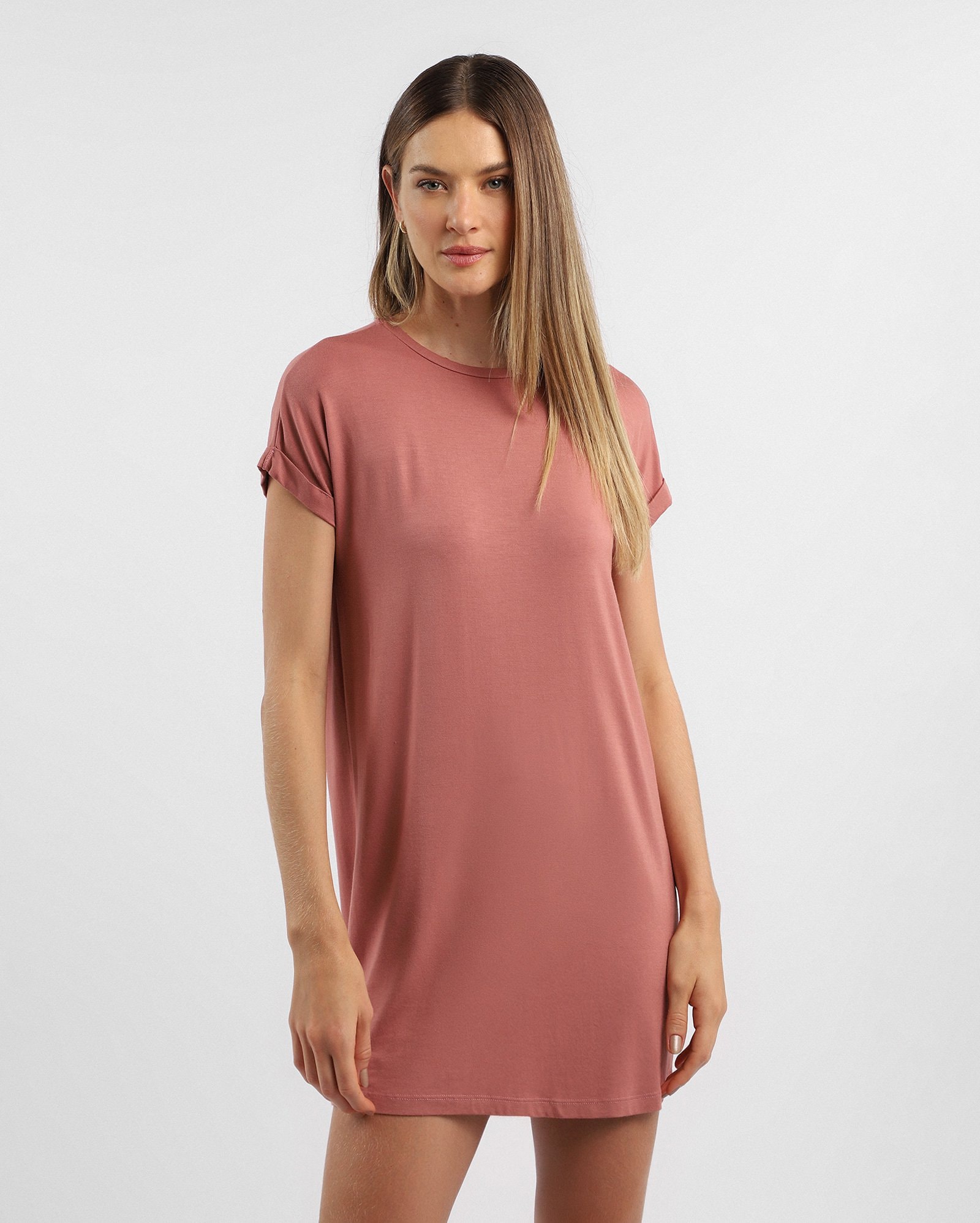 Riachuelo | Camisola curta reta em modal Cápsula Menopausa - rosa