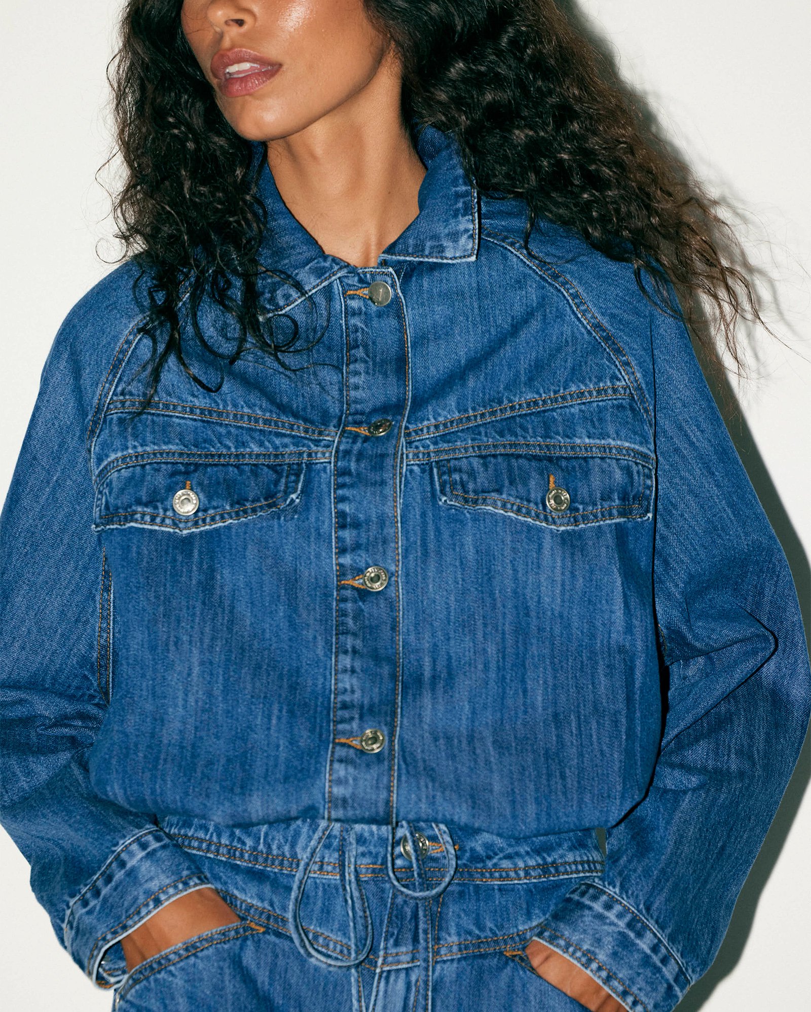 Riachuelo | Jaqueta jeans feminina oversized - denim médio | Pool Jeans