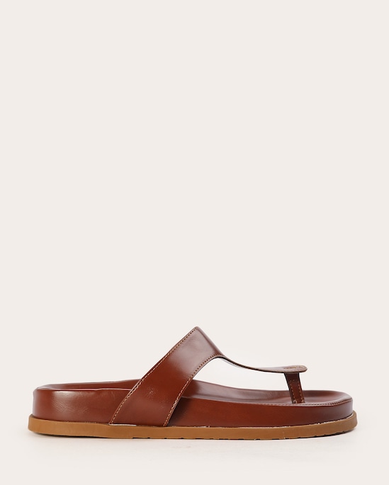 Sandália feminina flatform dedo - vermelha