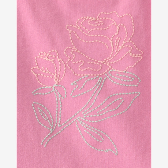 Conjunto curto infantil 2 peças floral - rosa | Carter's