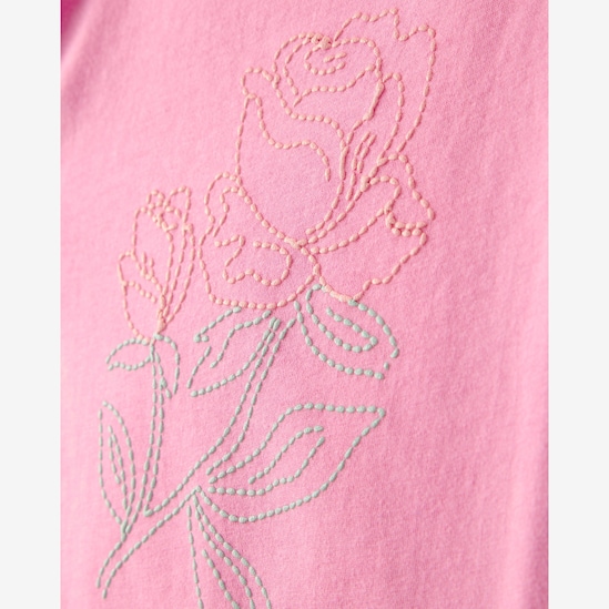 Conjunto curto infantil 2 peças floral - rosa | Carter's