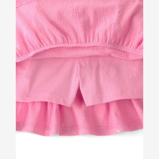 Conjunto curto infantil 2 peças floral - rosa | Carter's