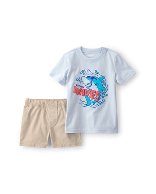 Conjunto curto infantil 2 peças waves - multicor | Carter's