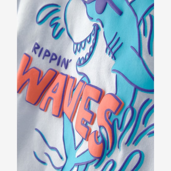 Conjunto curto infantil 2 peças waves - multicor | Carter's