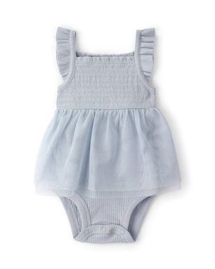 Banho de sol bebê com tule e lastex - azul | Carter's