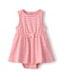 Vestido bebê evasê listrado - rosa | Carter's