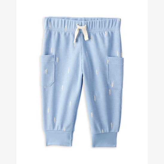 Conjunto longo bebê 2 peças raios - azul | Carter's