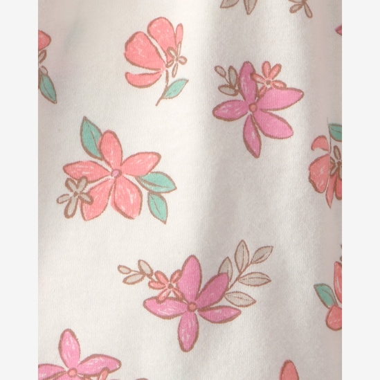 Conjunto curto infantil 2 peças floral - multicor | Carter's