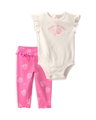 Conjunto longo bebê 2 peças conchas - multicor | Carter's