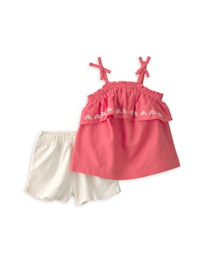Conjunto curto bebê 2 peças em viscolinho - multicor | Carter's