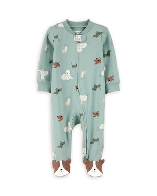 Macacão bebê com pezinho cachorro - verde | Carter's