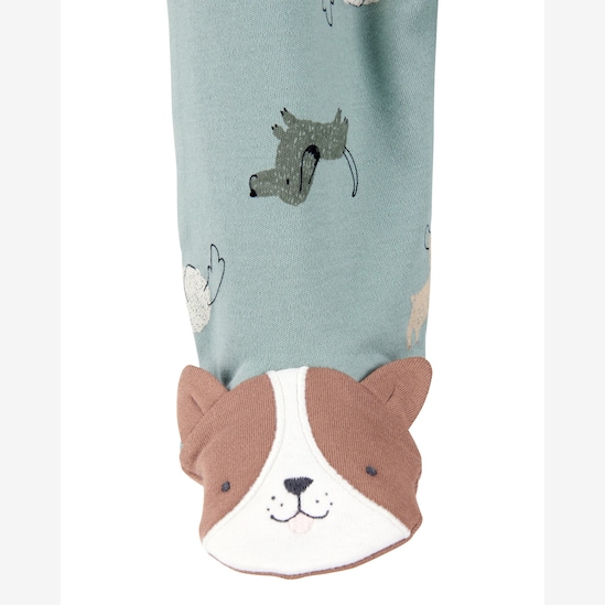 Macacão bebê com pezinho cachorro - verde | Carter's