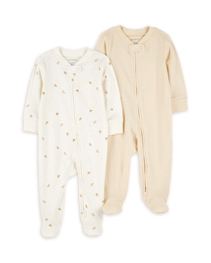 Kit macacão bebê 2 peças estampadas - multicor | Carter's
