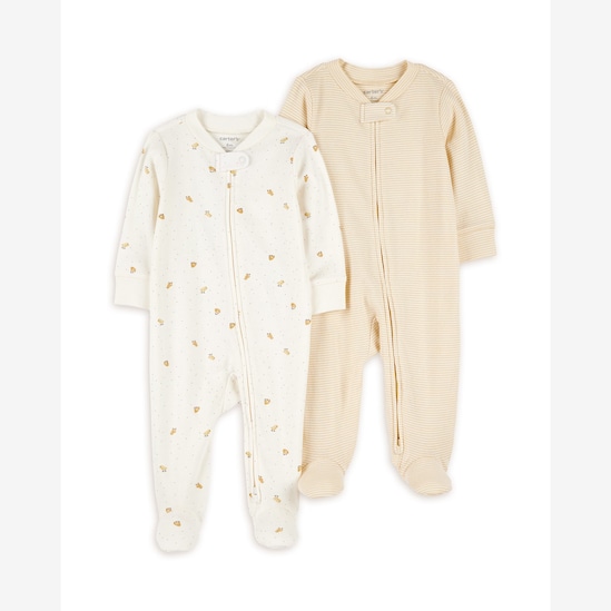 Kit macacão bebê 2 peças estampadas - multicor | Carter's