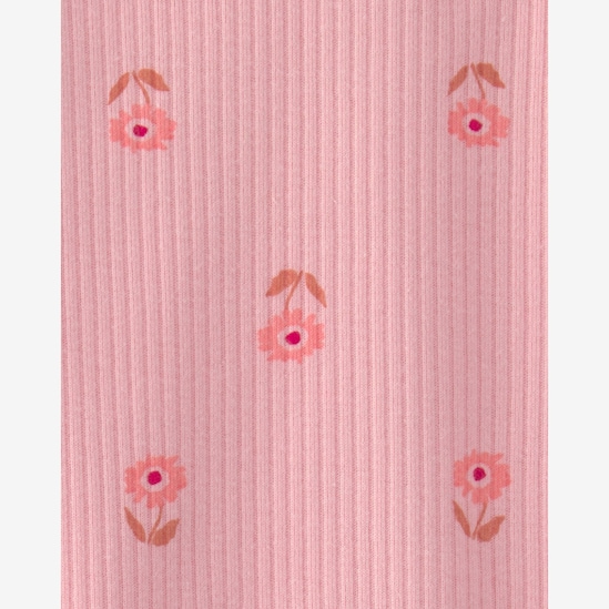 Conjunto curto bebê 2 peças floral - rosa | Carter's