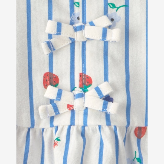 Conjunto curto bebê 2 peças listras frutinhas - multicor | Carter's