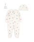 Macacão bebê com touca fazendinha - off-white | Carter's