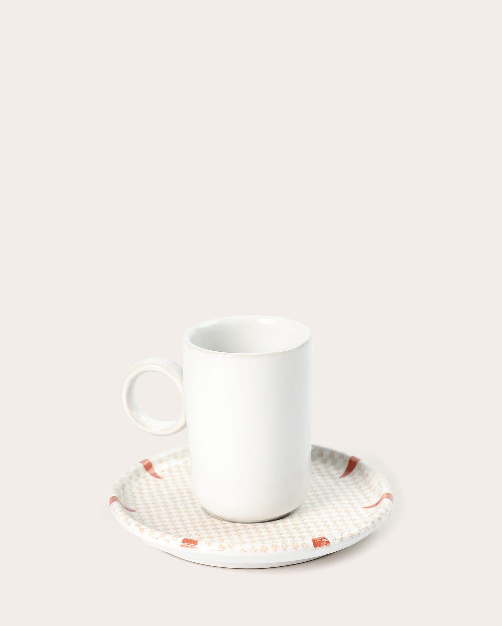 Xícara de café com pires de cerâmica 90ml - multicor | Casa Riachuelo