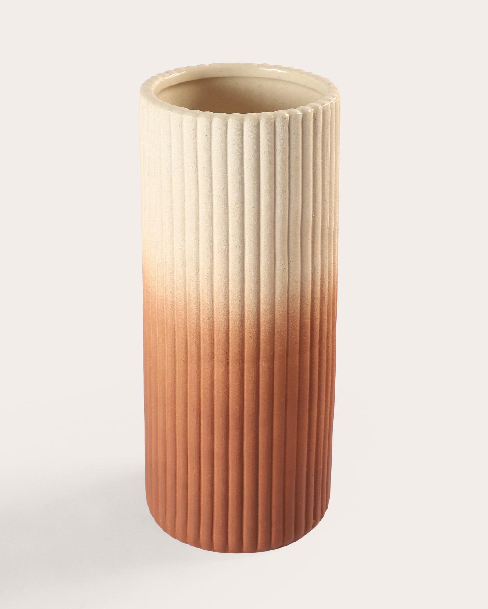 Vaso de cerâmica 11,5cm A. Niemeyer - bege | Casa Riachuelo