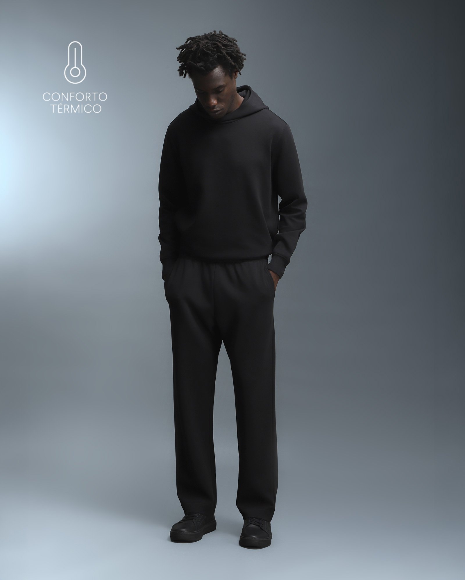 Calça masculina de modal Tech UltraComfy - Preto