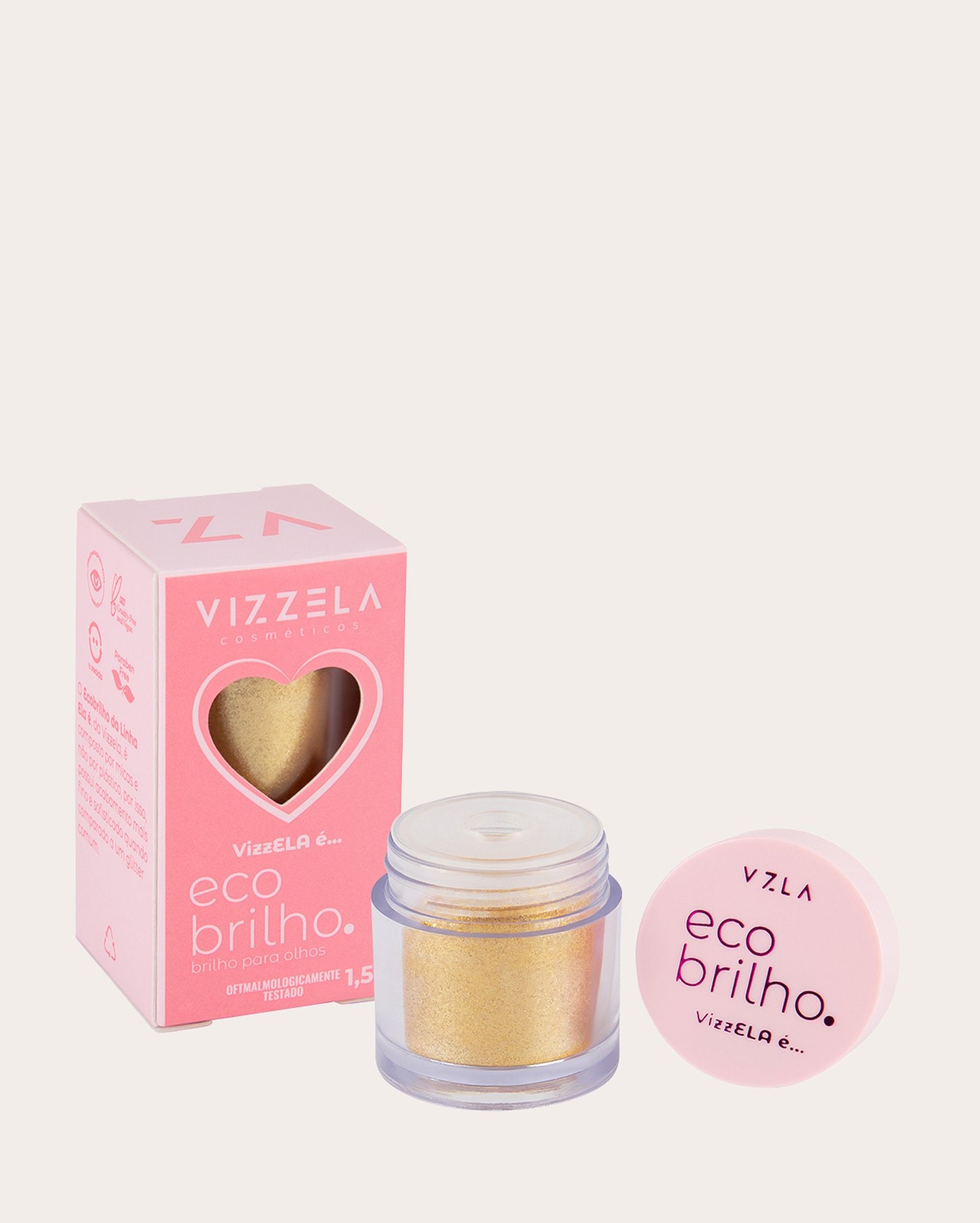 Sombra Ecobrilho cor Ela é Elegante 1,5g | Vizzela