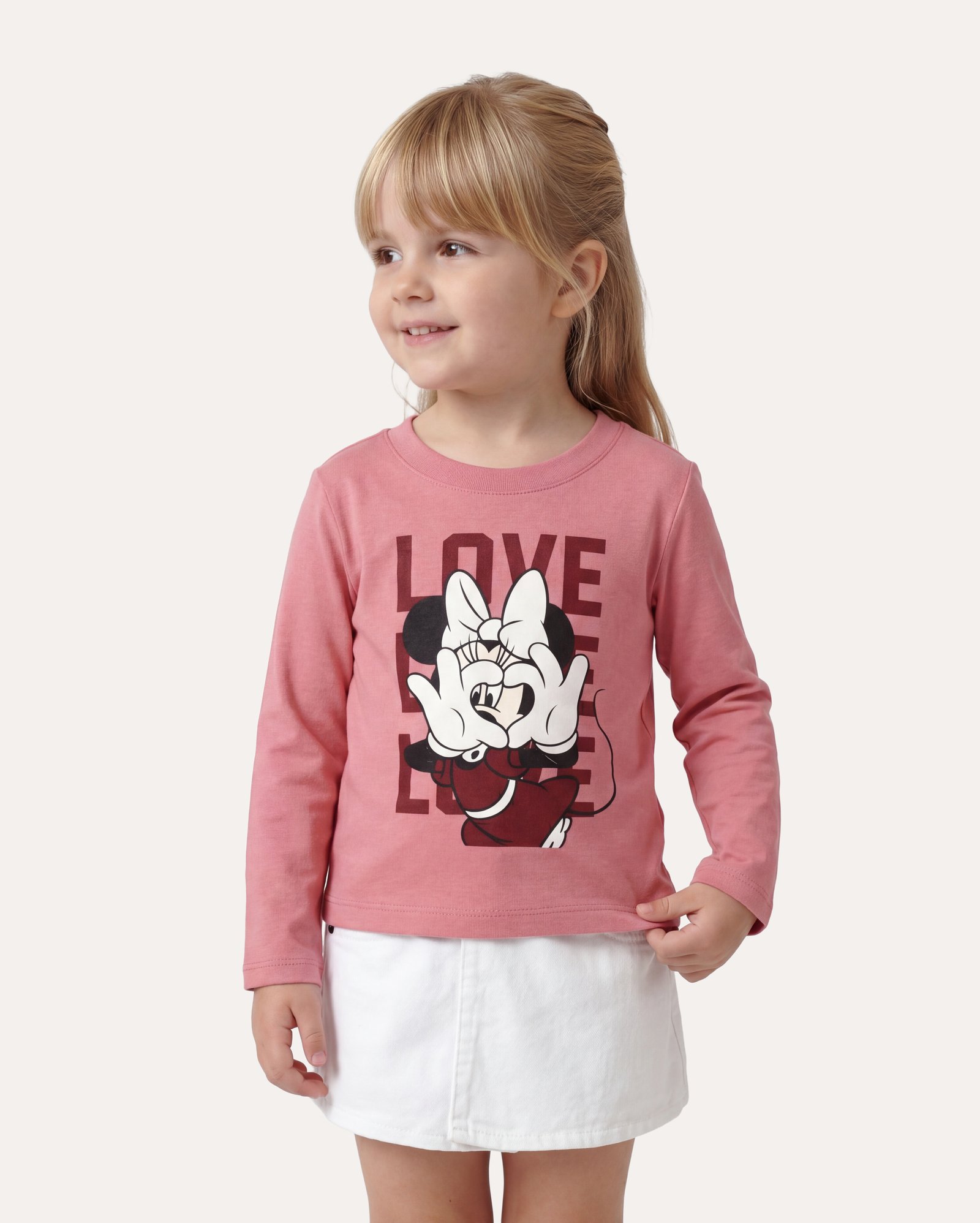 Camiseta infantil Minnie Mouse 1-6A - rosa | Disney