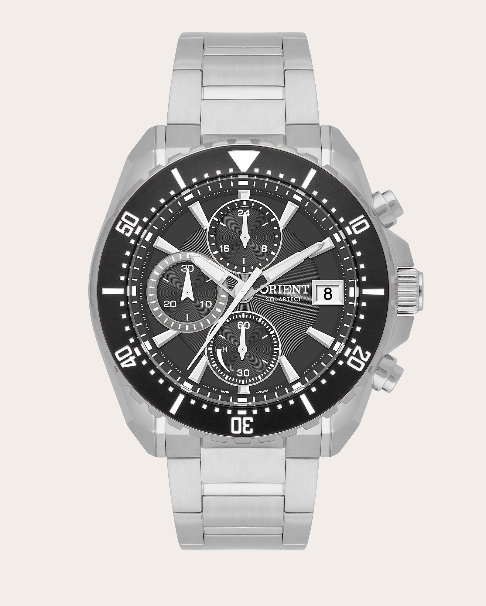 Relógio analógico masculino MBSSC284 G1SX - prata | Orient