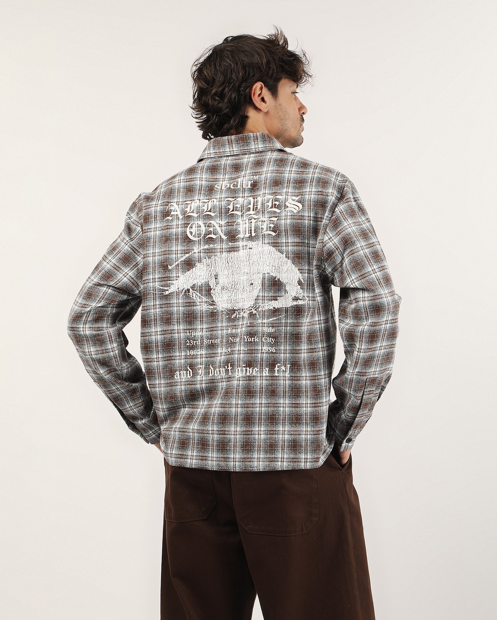 Camisa masculina relaxed xadrez - multicor