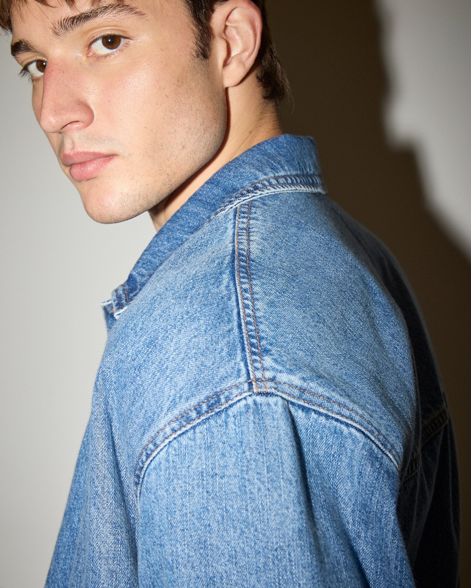Riachuelo | Jaqueta jeans masculina bomber - denim médio | Pool Jeans