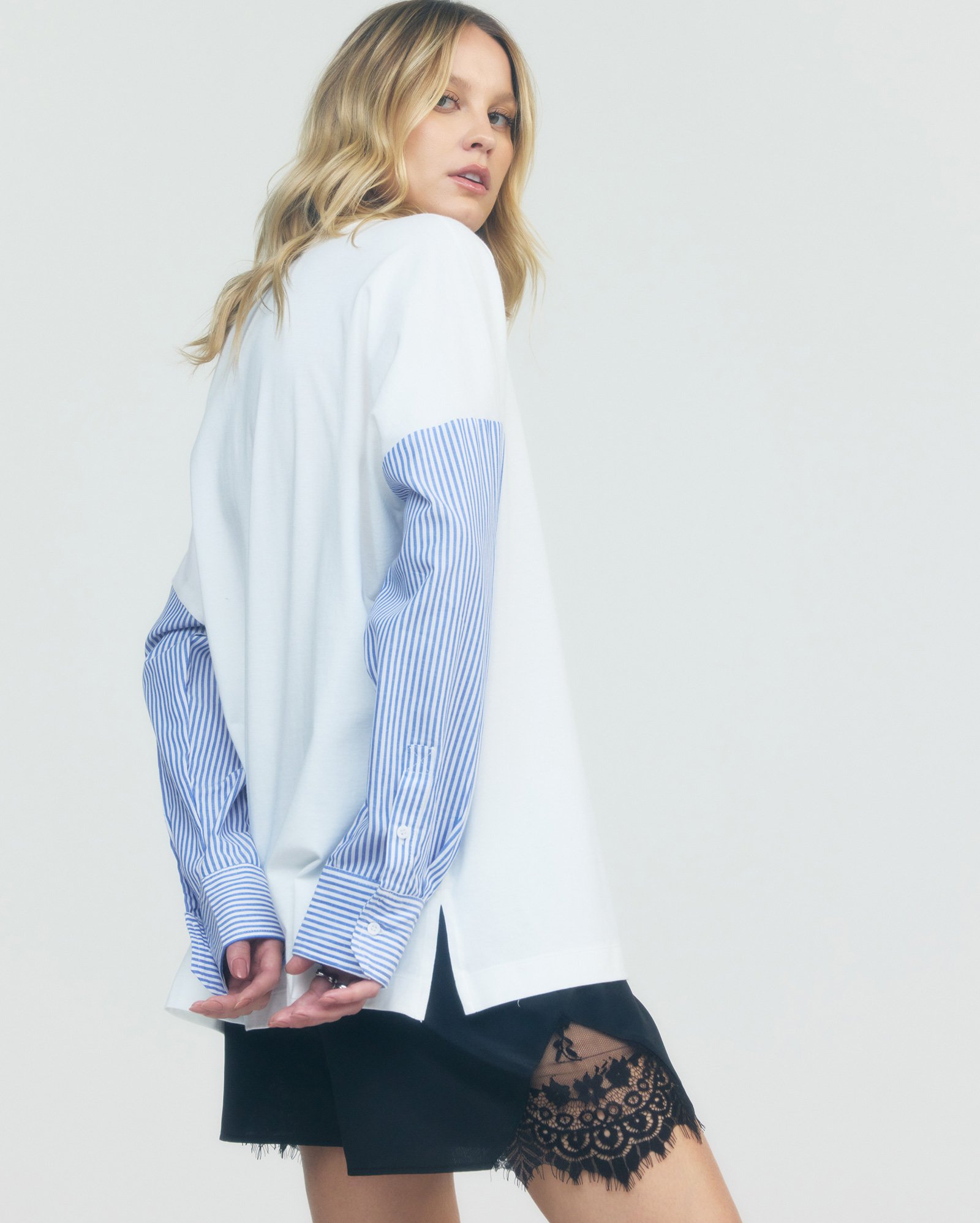 Camiseta feminina manga longa - branca — foto 4