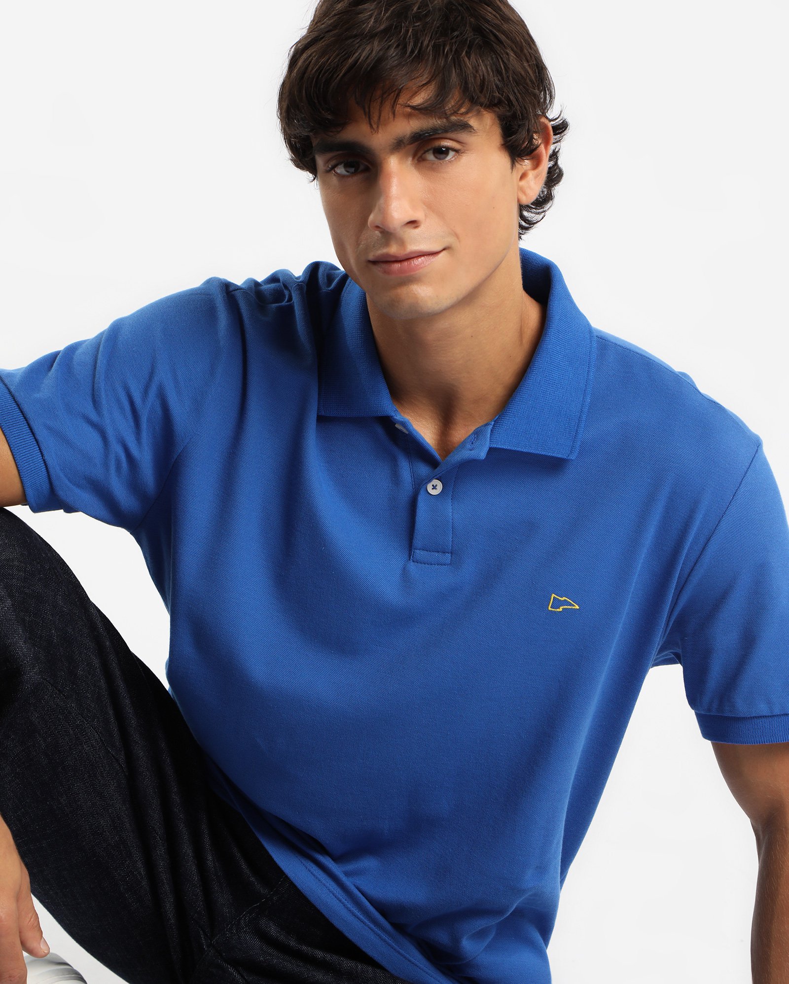 Polo masculina Pool Legacy regular - Azul