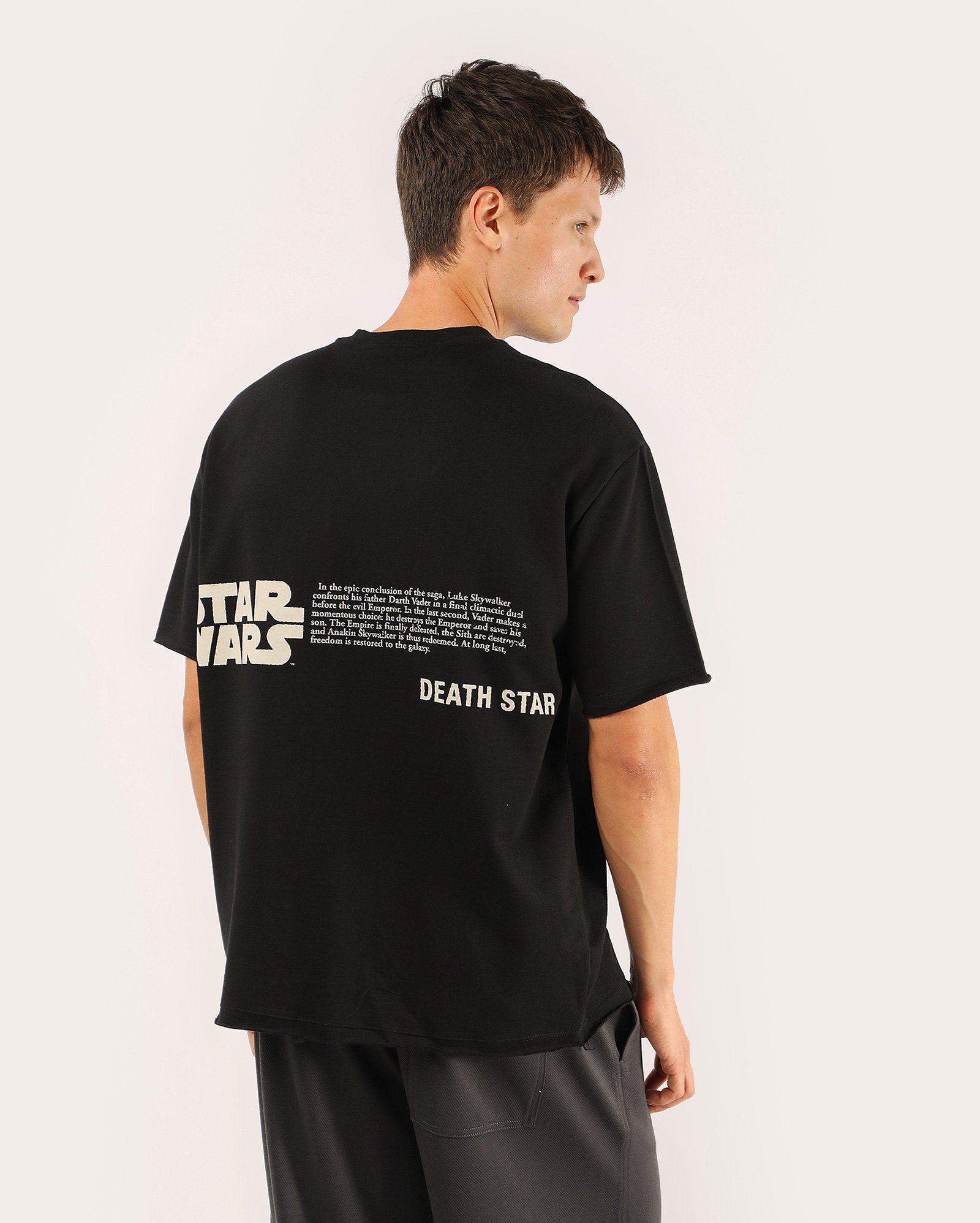 Camiseta masculina relaxed - preta | Star Wars